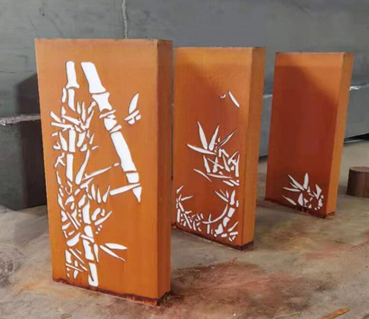 城关锈钢板灯箱