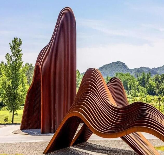 城关锈钢板造型